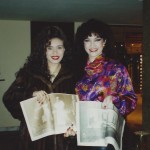 Dina and I showing our own cover stories in Habibi Magazine